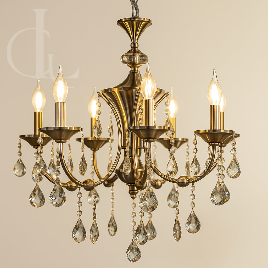 Imperium Lume Crystal Antique  Chandelier