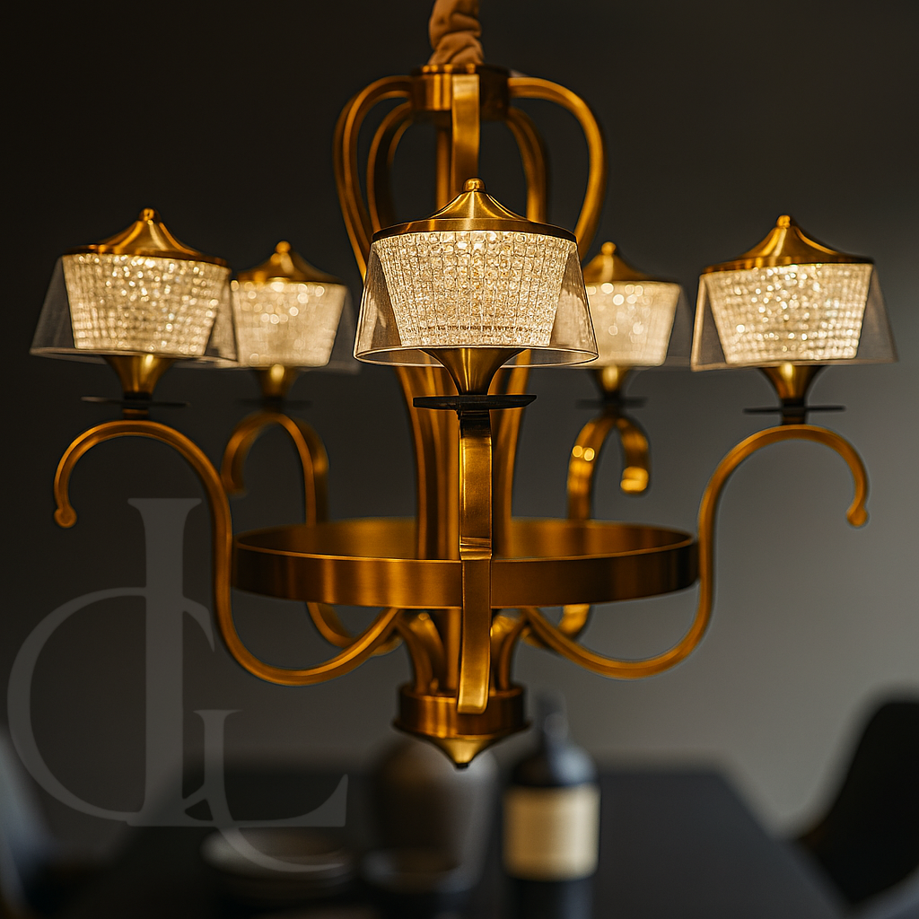 Golden Spores Chandelier