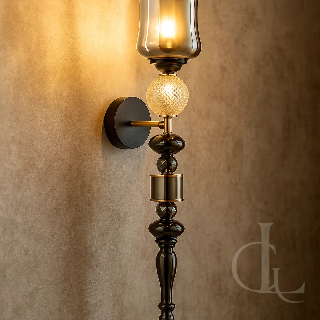 Sultan’s Shadow (Glass, Smoke) Wall Light