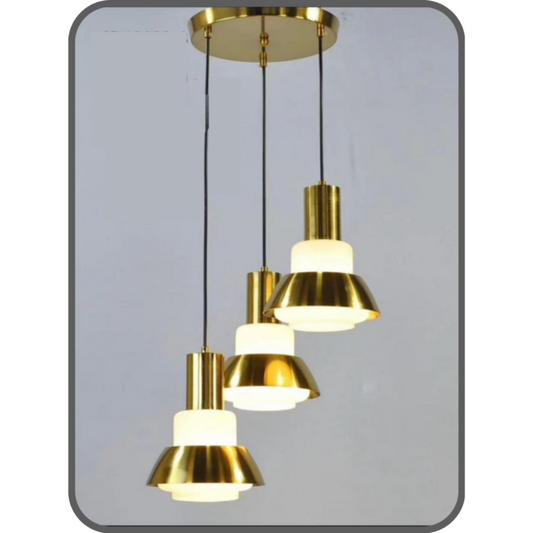 Hanging Pendant Lights 3 Pair Bulb Holders