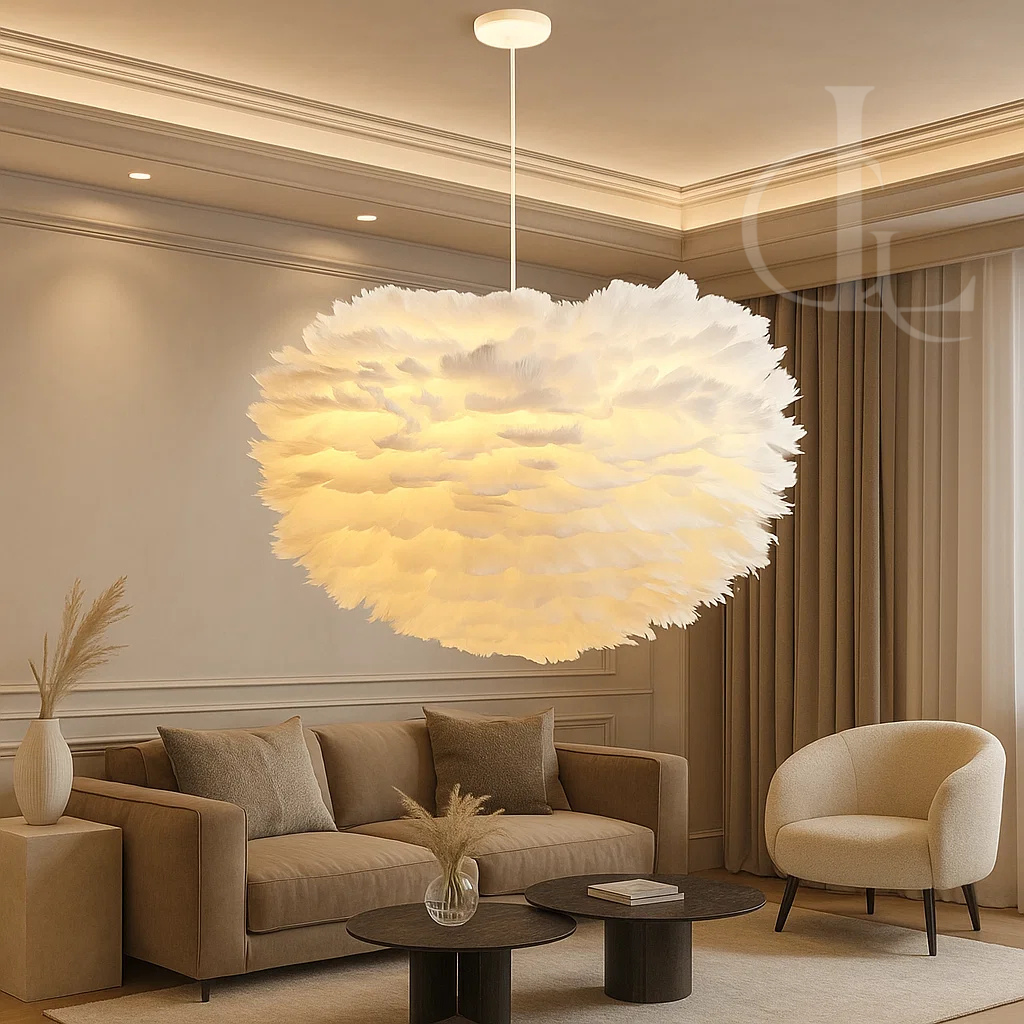 Nordic Feather Pendant Light