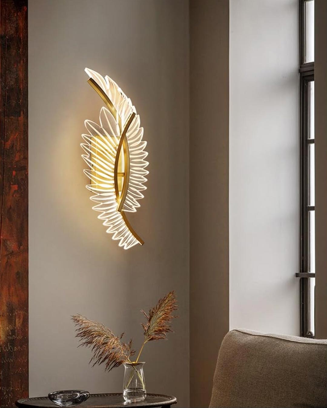 Crystal Wings LED Wall Light