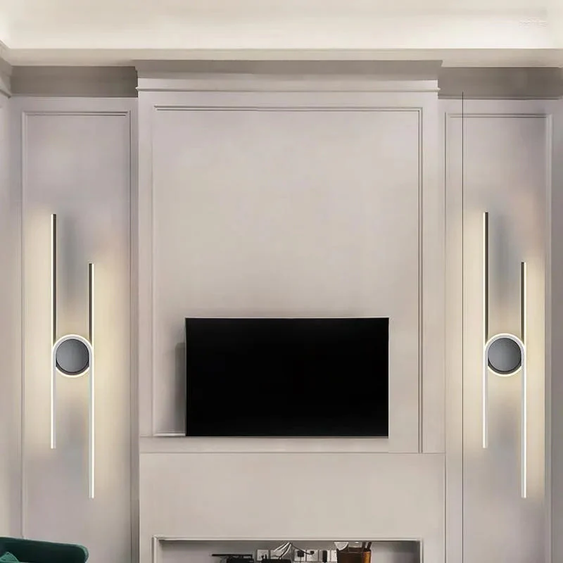 Black Metal Linear Strip Wall Light