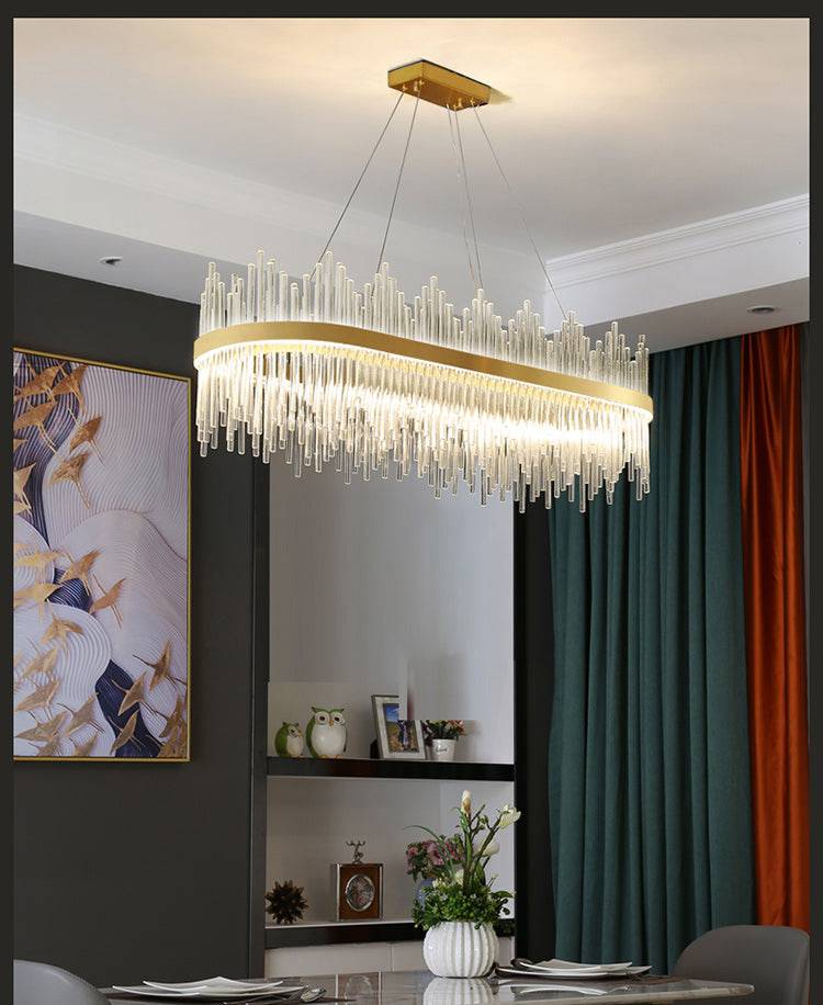 Rainfall Symphony (Gold) Chandelier