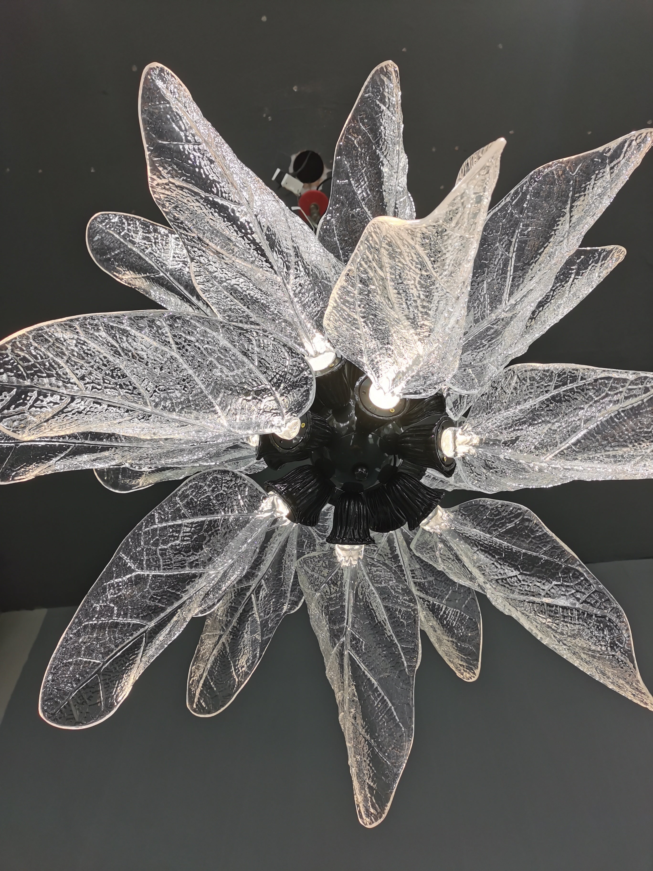 NatureGlow Leaf Chandelier