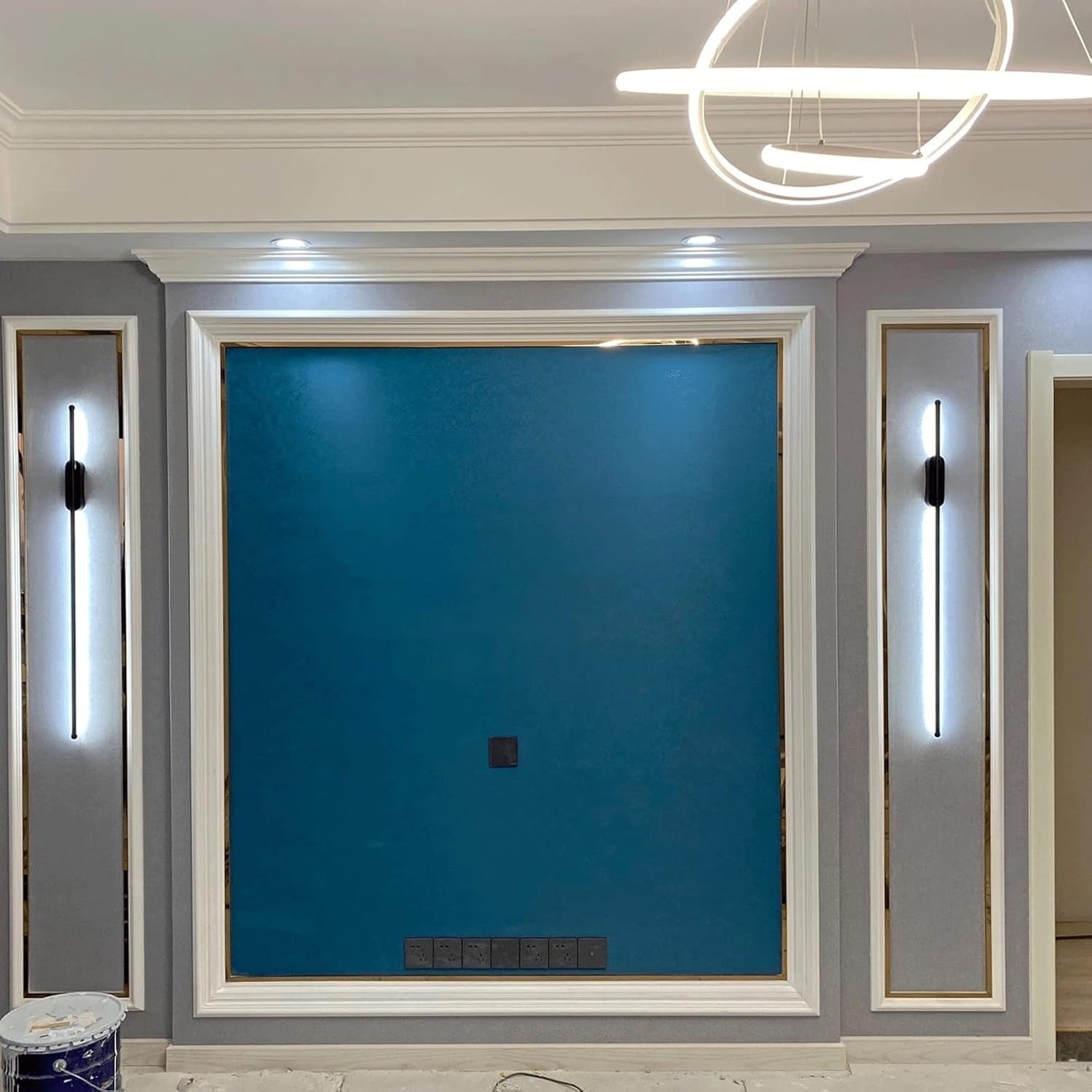 Black Metal Strip 60 Cm Wall Light