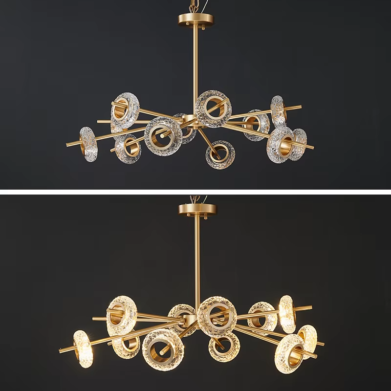 Luxury Led Wristband Crack Crystal Chandelier