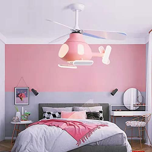 Helicopter Pink Kids Ceiling Fan