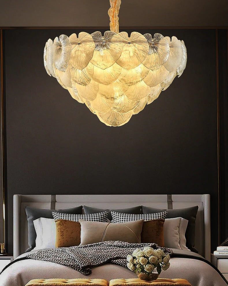 Glow Sphere Gold Cascade 600mm Chandelier