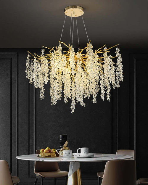 Modern Crystal Branch Chandelier