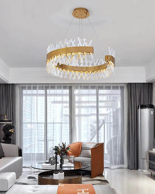 Ring Crystal LED Chandelier