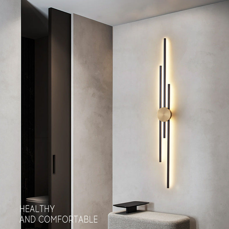 Marco Oro Black Gold Long Wall Light