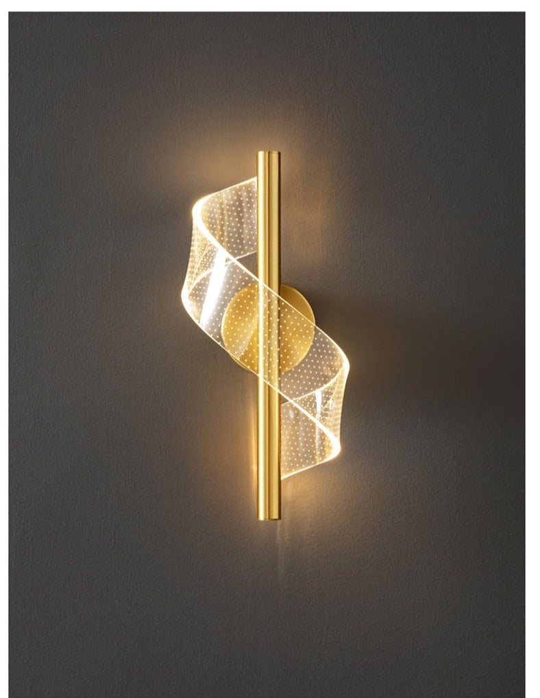 Spiral Shine (Gold) Wall Light
