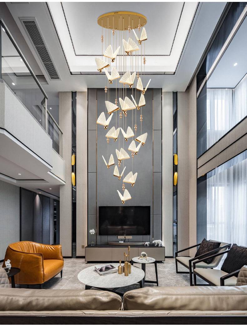 Warmth 'n' Wings Chandelier: Butterfly Double Height