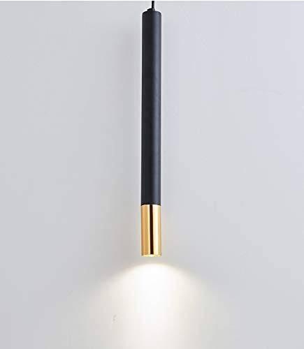 Modern Led Long Black Gold Pendant