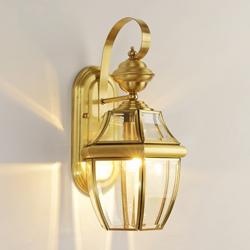 Gold Exterior Wall Light