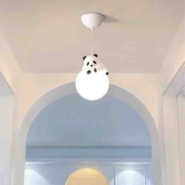 Peek-a-Panda Cartoon Pendant Light
