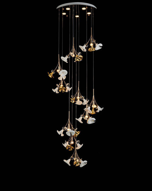 Orchestrated Blooms Cascade Chandelier
