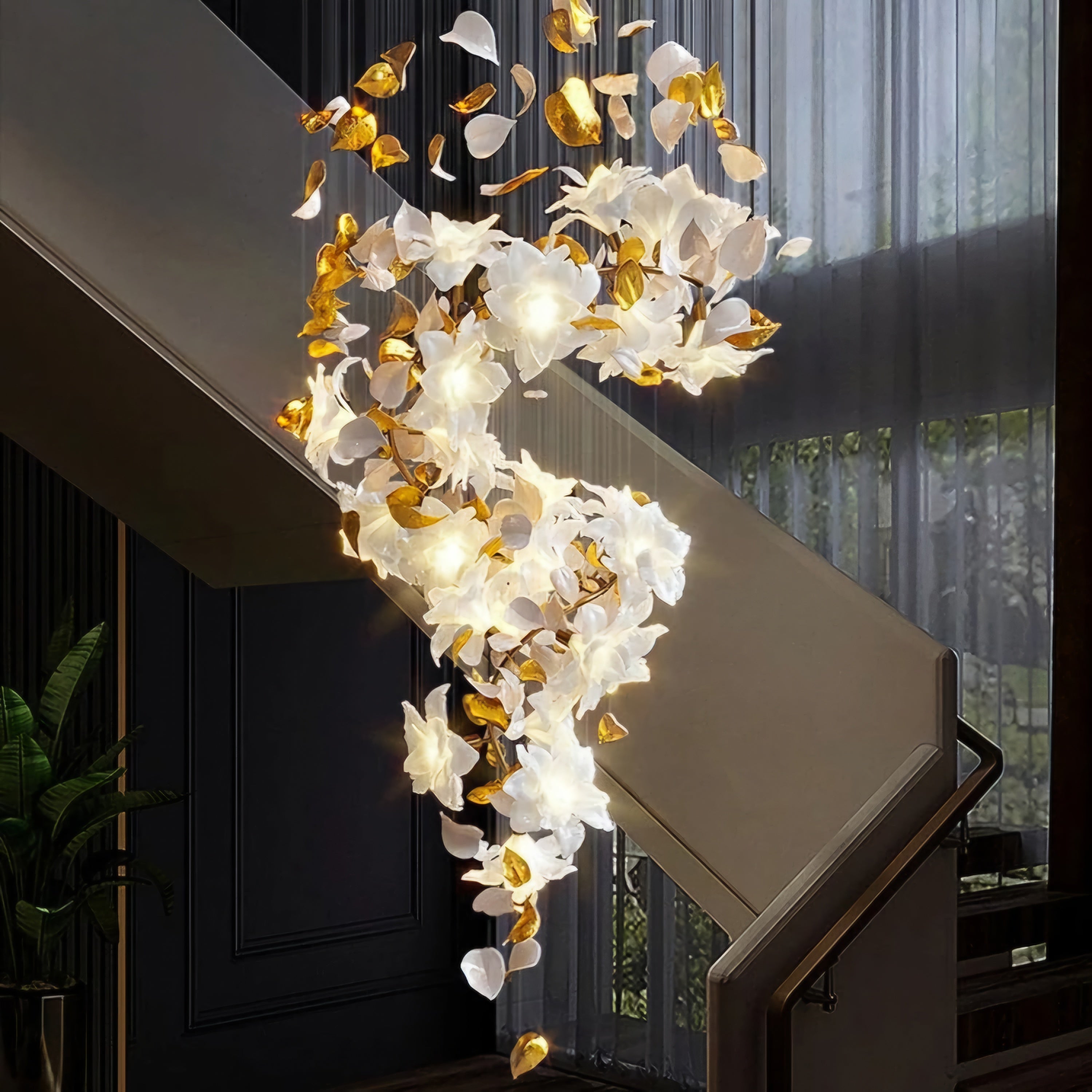 Serene Lily Chandelier
