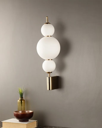 Stacked Globe LED Wall Light