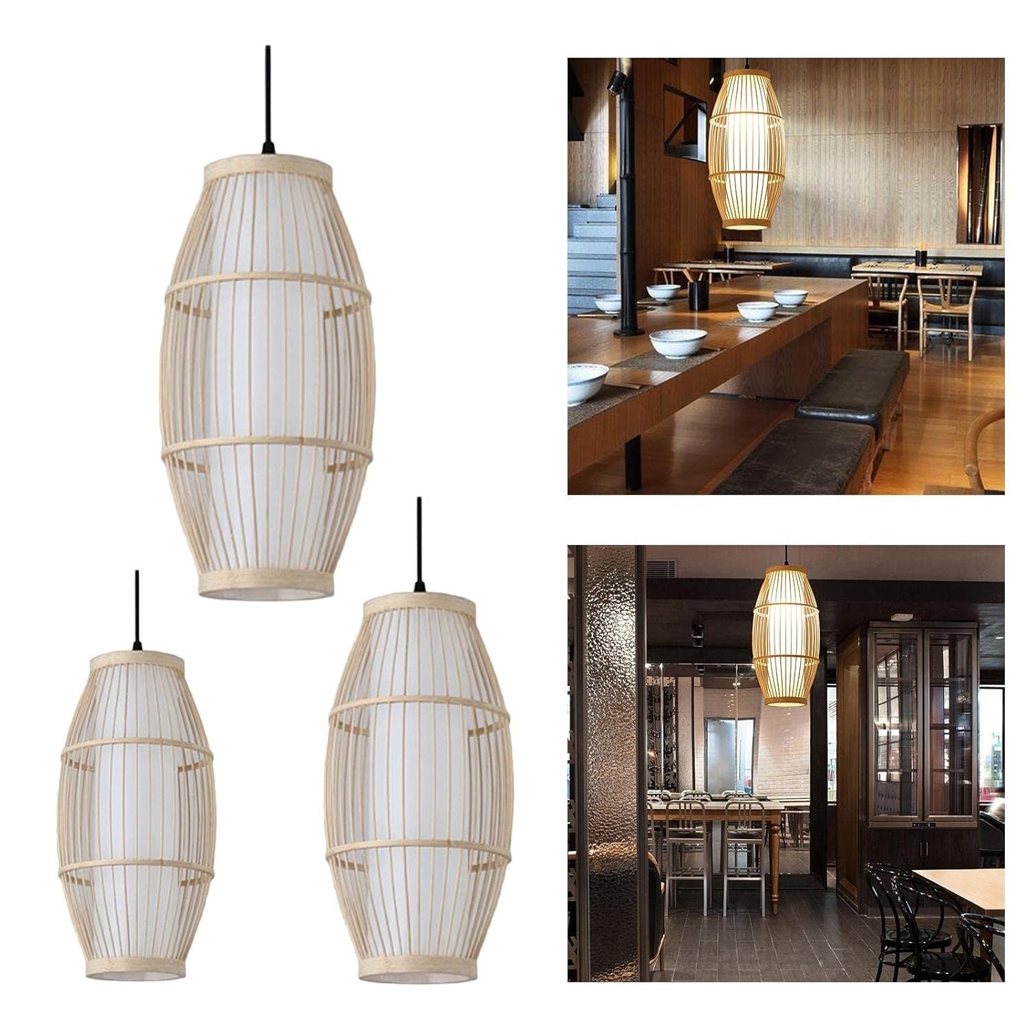 Aswadh Chinese Style Bamboo Pendant Light