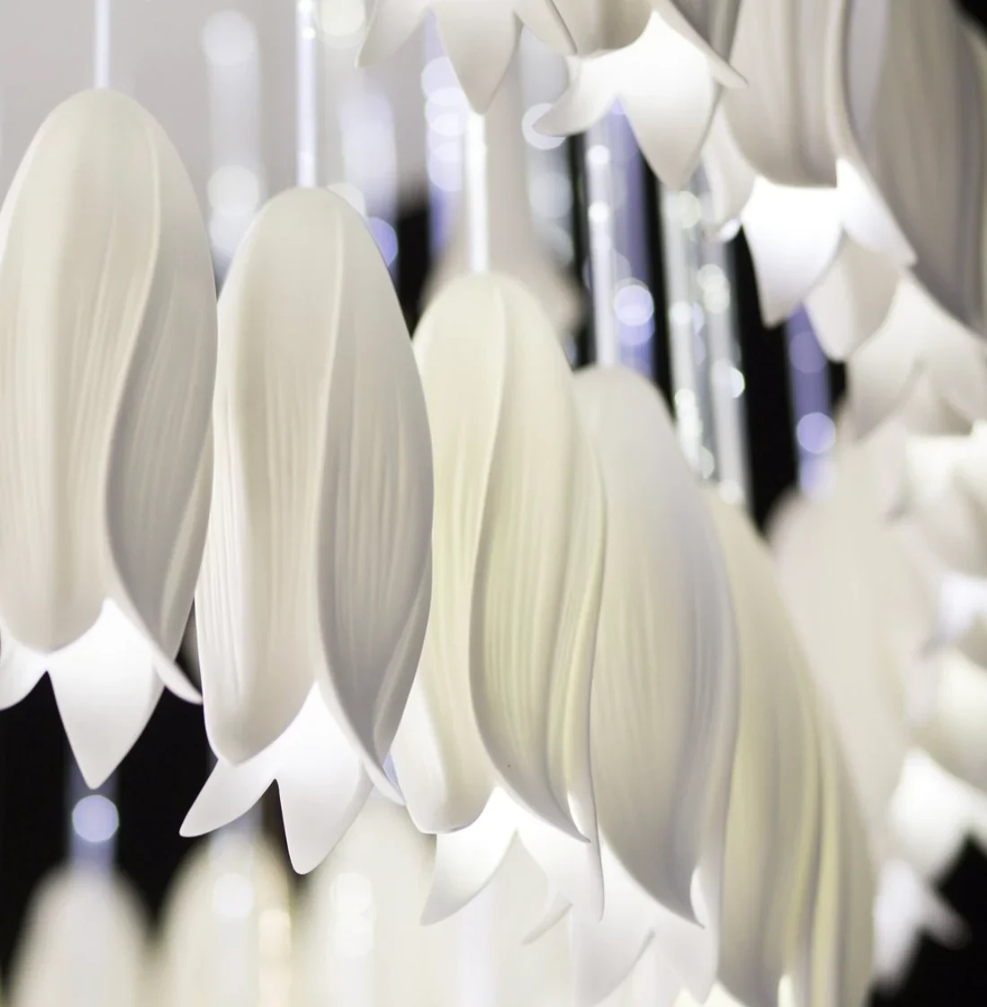 Petal Pirouette 'n' Tulip Falls Chandelier (54 Lights)