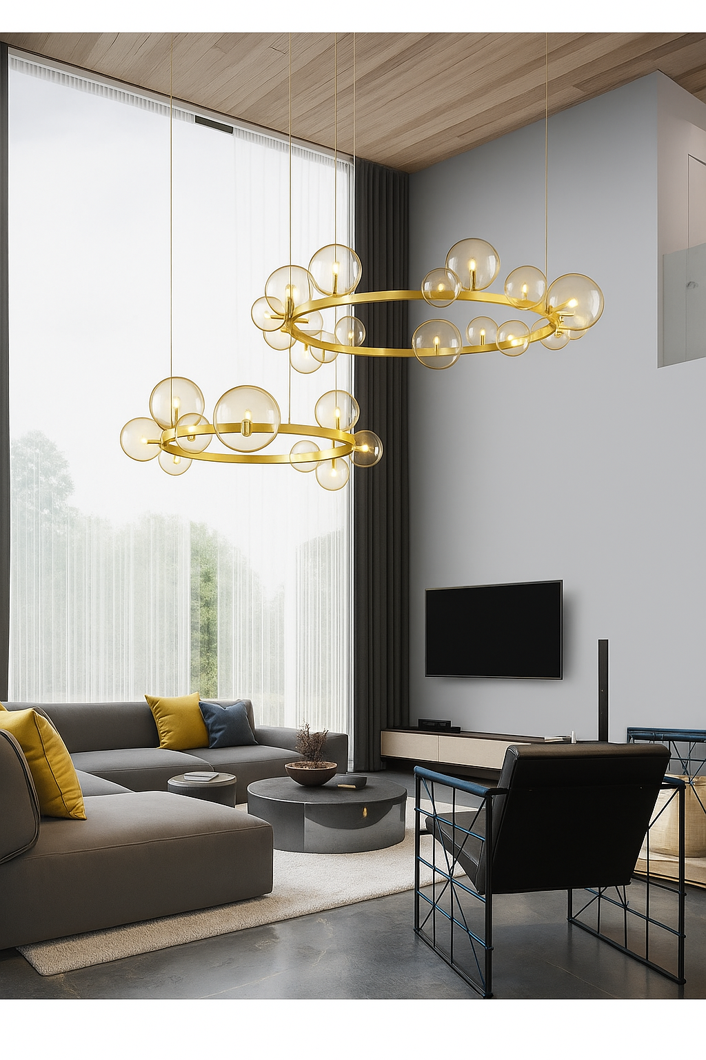 Summer Eve (Glass, Combo) Chandelier