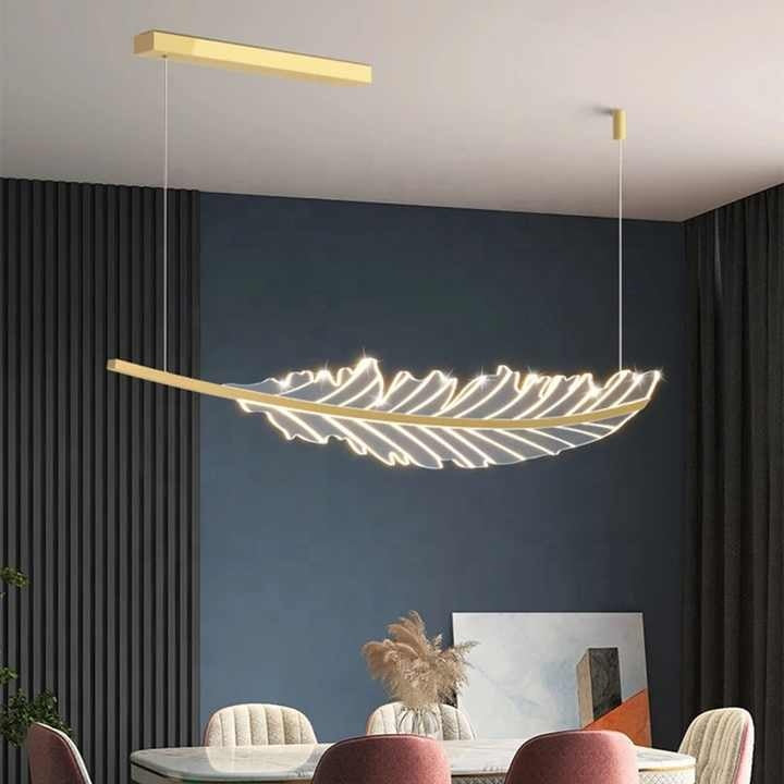 Modern Leaf-Shaped Chandelier