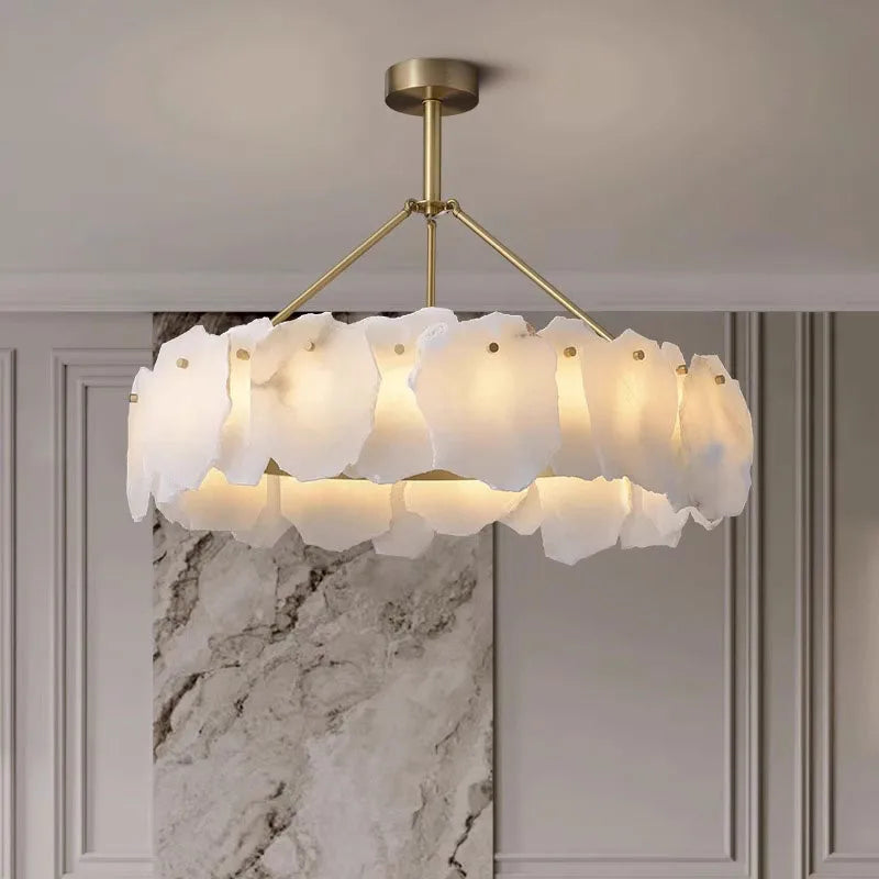 Modern Style Indoor Decoration Alabaster Chandelier
