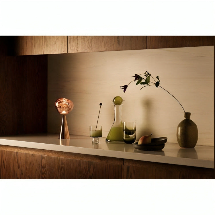 Melt Portable Table Lamp Rose Gold