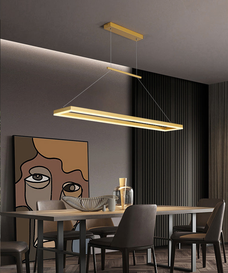 Leniure Gold LED Chandelier