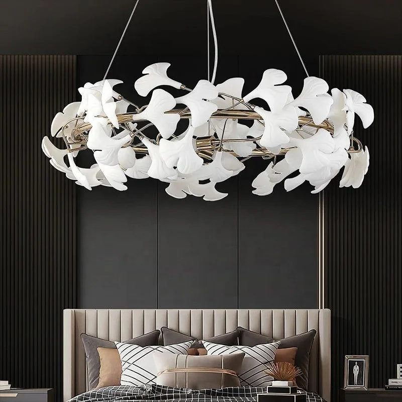 600 Mm Crystal Gold Metal Chandelier Hanging Lamp