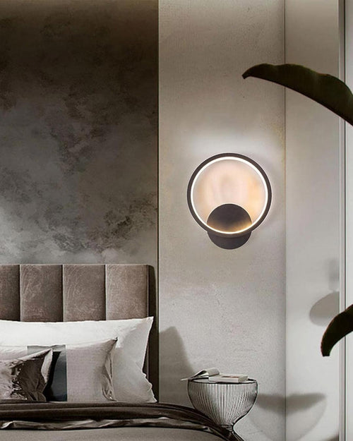 Luminaire Round LED Wall Light - Black