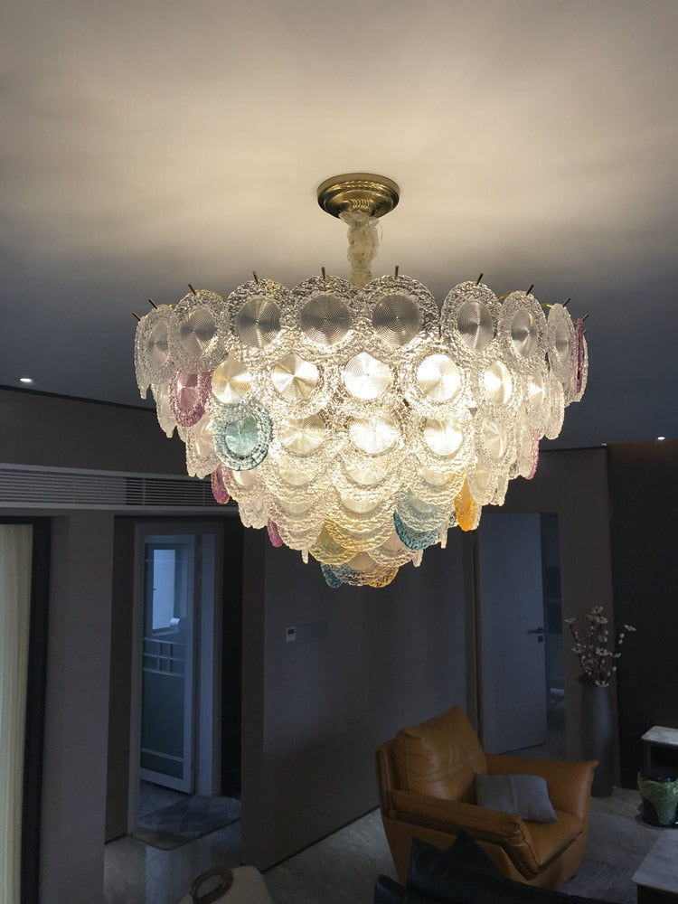 Prismatic Radiance Crystal Chandelier