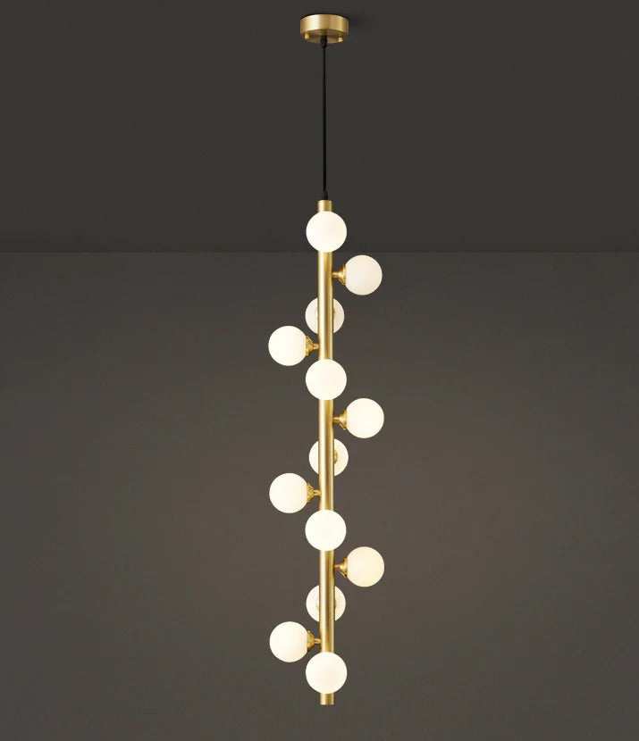 Glow Flow Frosted Gold Pendant Light