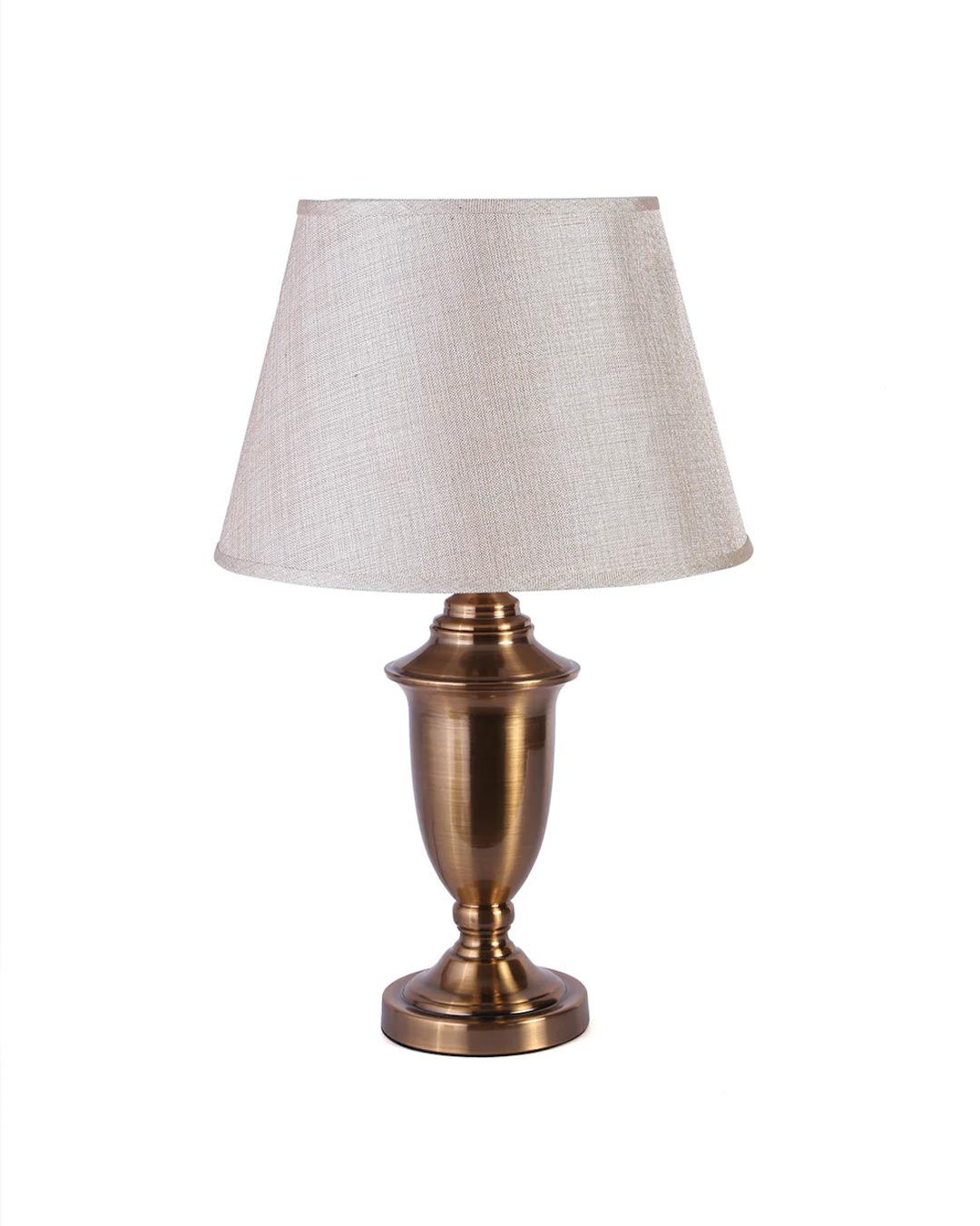 Mid-Century Gold Metal Table Lamp