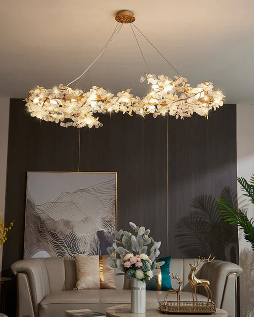 Floral Branch Crystal Chandelier