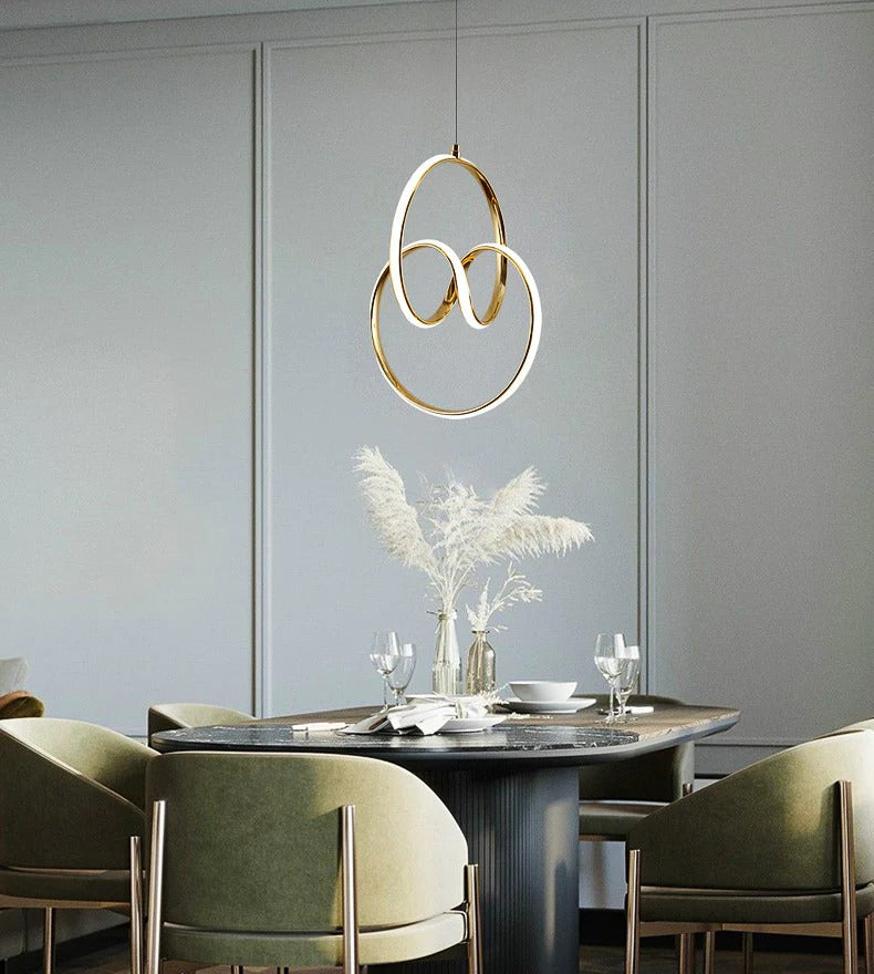 Criss n Cross Nebula (Gold) Pendant Light
