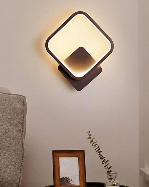 Luminaire Square LED Wall Light - Black