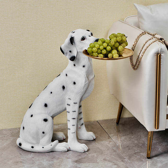 Spotty Dog Resin Statue For Home Decor