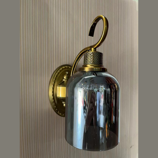 Black Color Glass Wall Light