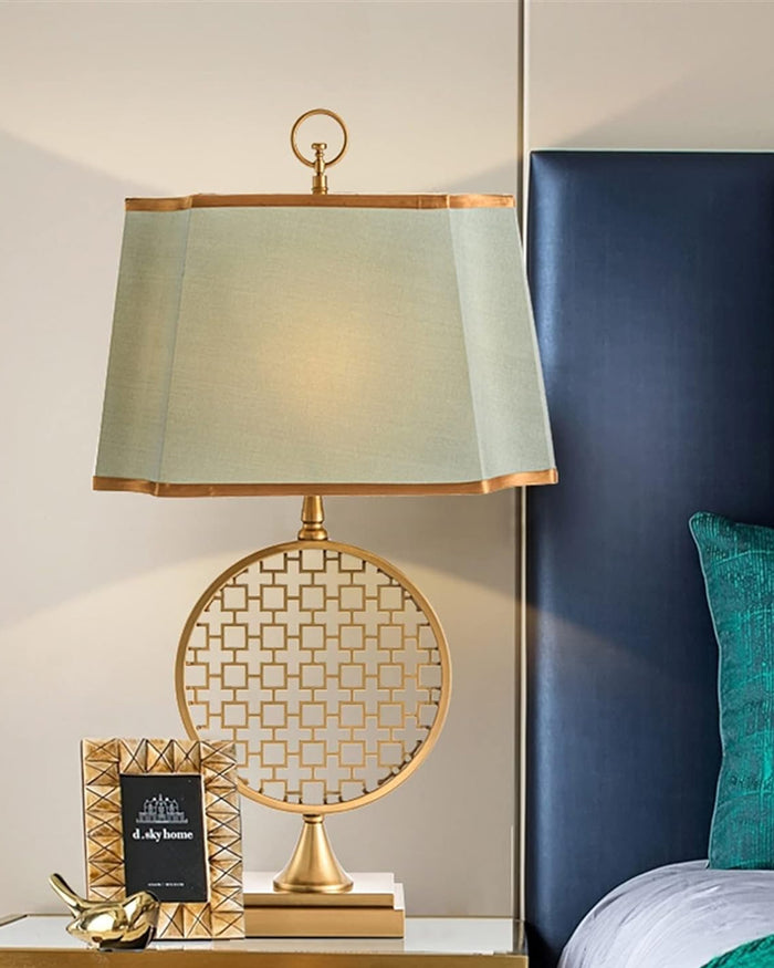 Metal Golden Buffet Table Lamp