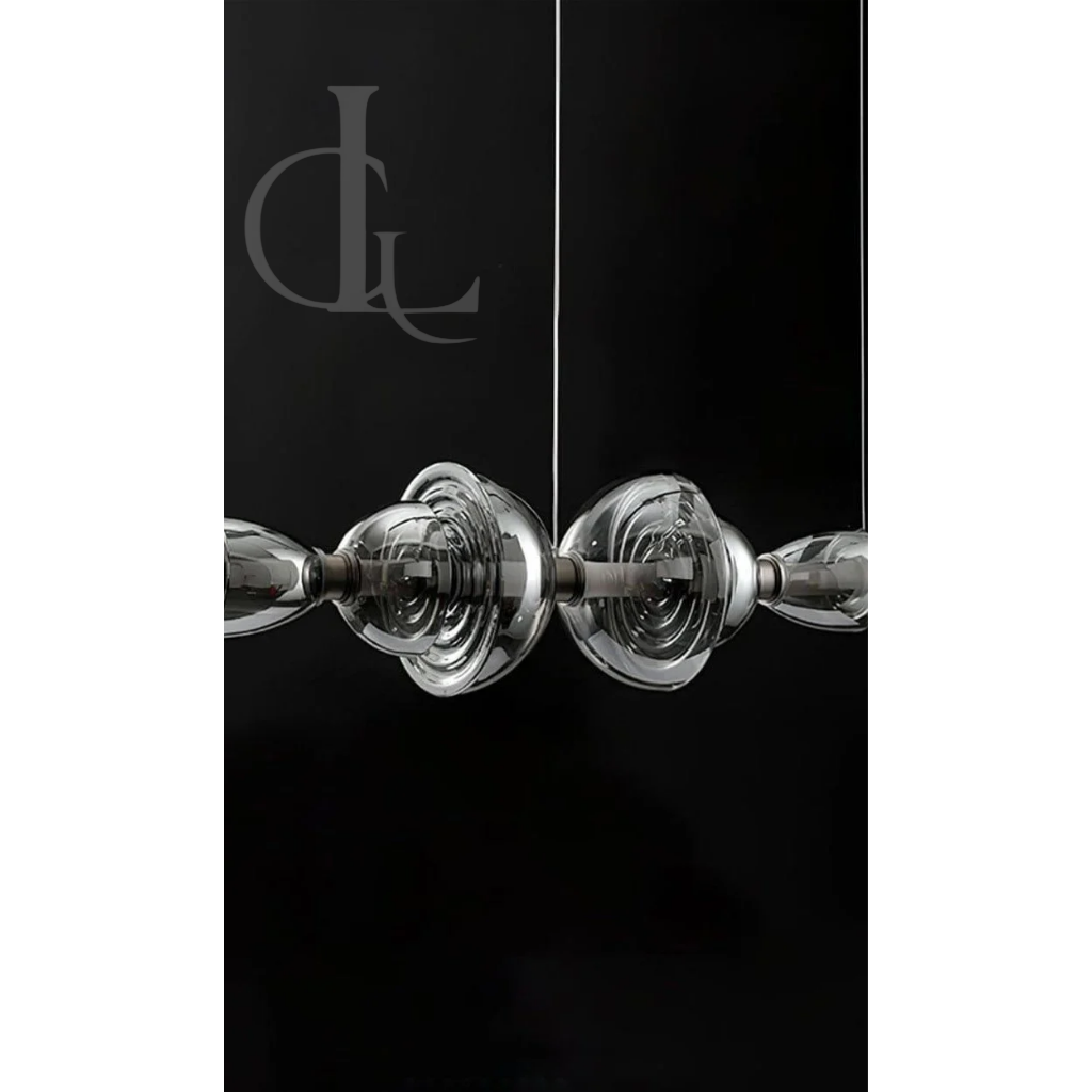 Separating Shadows (Smokey, 1100mm, Gold) Chandelier