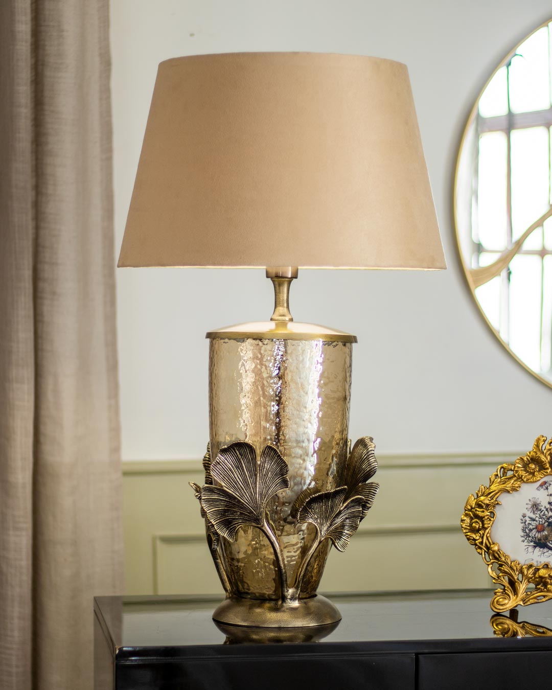 Tropical Palm Table Lamp