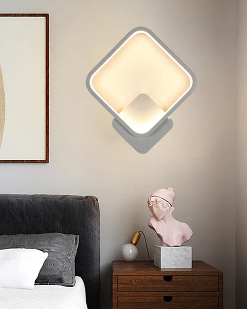 Luminaire Square LED Wall Light - White
