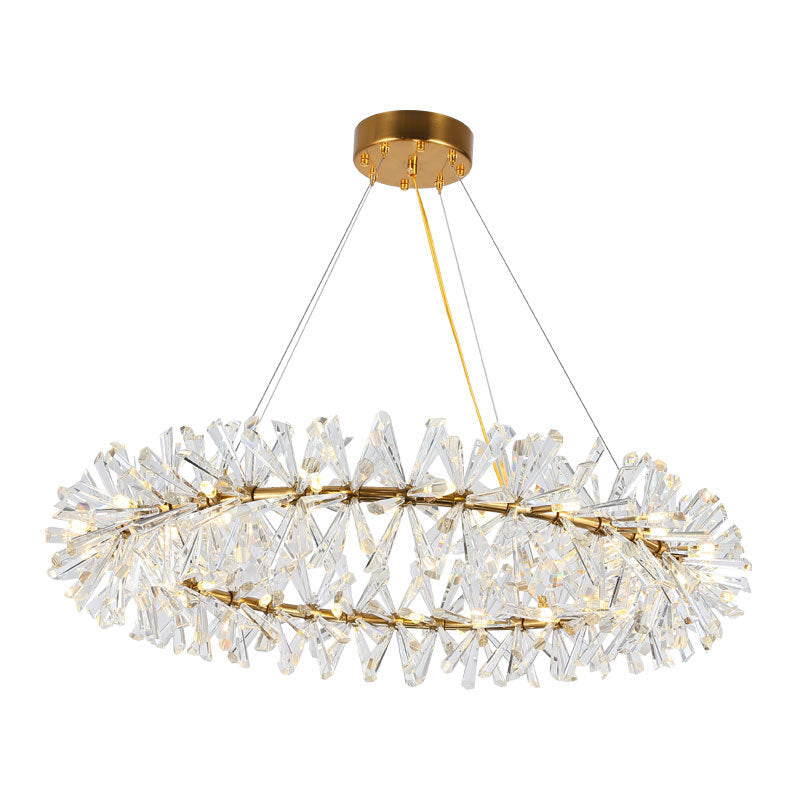 Crown In Hall (Gold) Crystal Chandelier