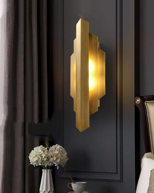 Postmodern Golden Wall Light