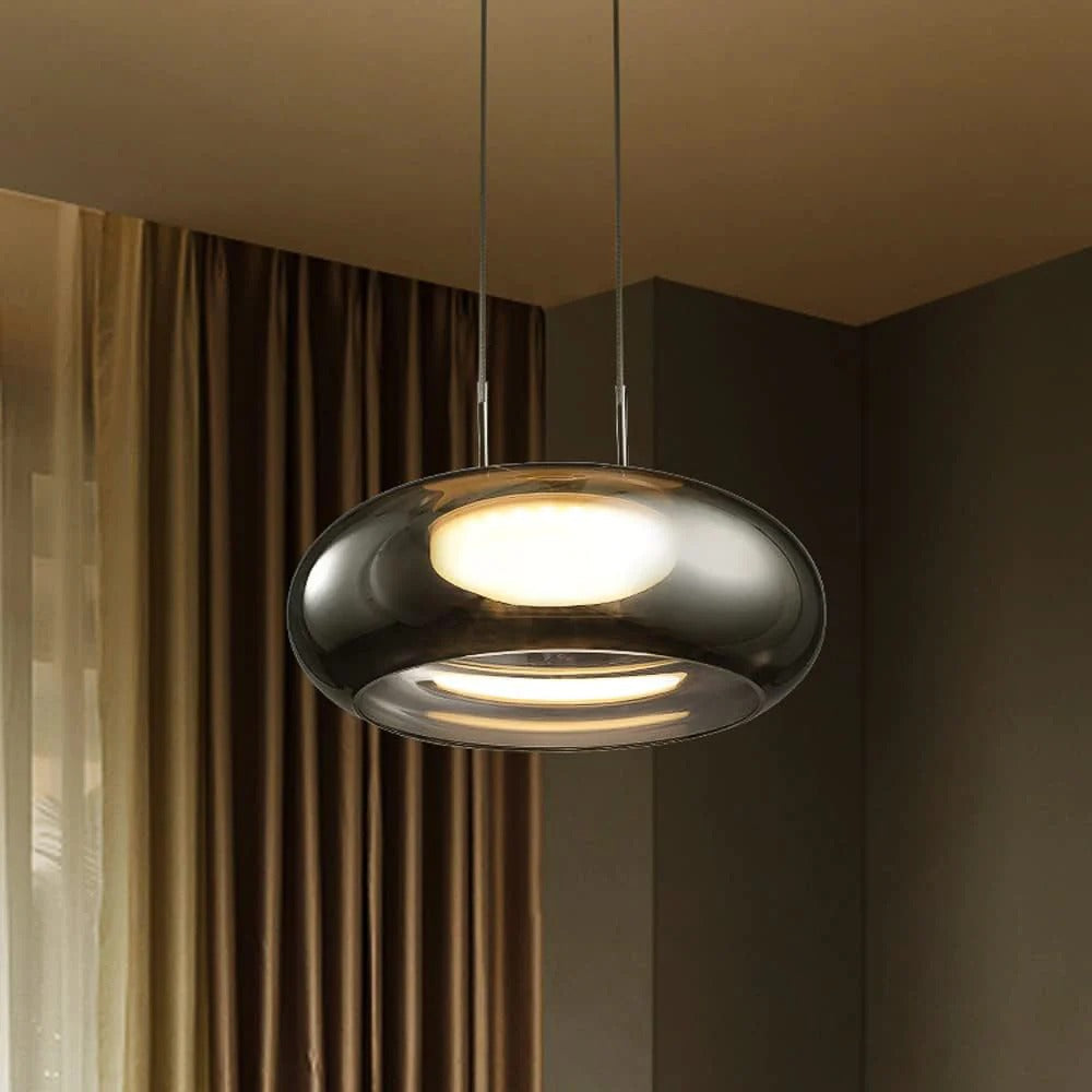 Ethereal Highlight: Versatile Glow (Smoky) Pendant Light