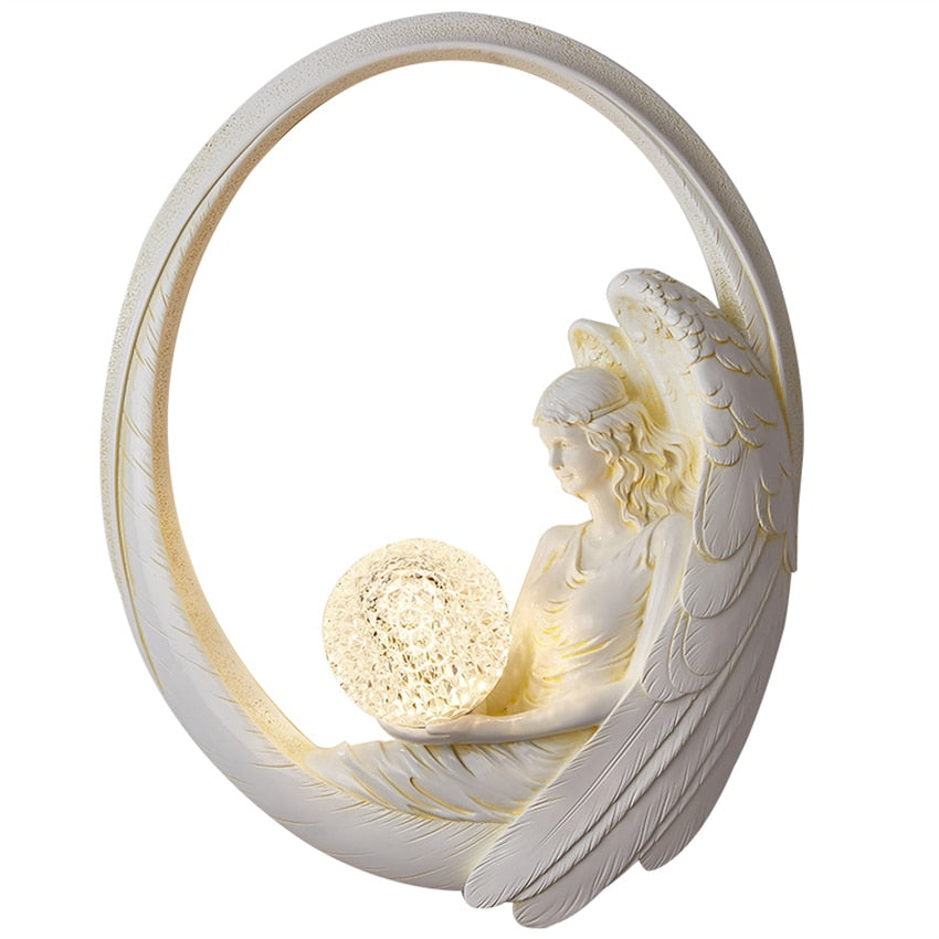 Moon Serenity (Angel White) Wall Light
