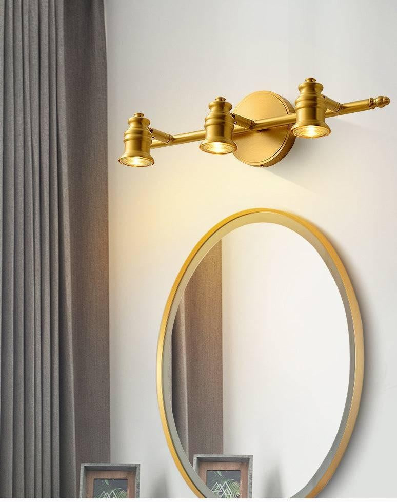 3 Led Golden Body Led Wall Light